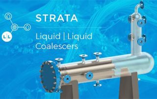 Strata liquid-liquid coalescer